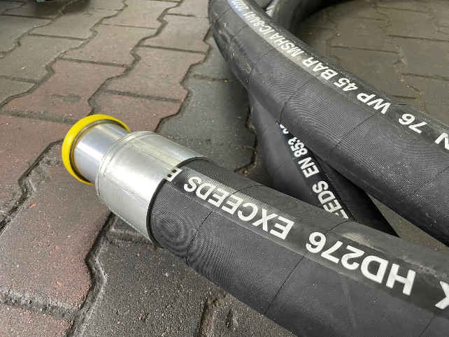 zakuwanie węży hydraulicznych przemysłowych końcówki kołnierzowe flansza 6000 PSI 3 cale dn76