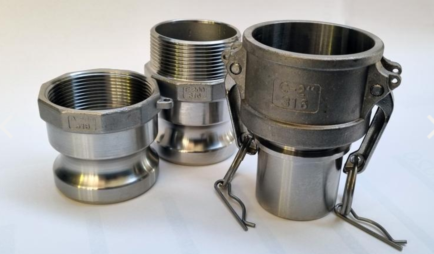 Złącza przemysłowe camlock do wody, betonu, piasku, chemii, piaskowania