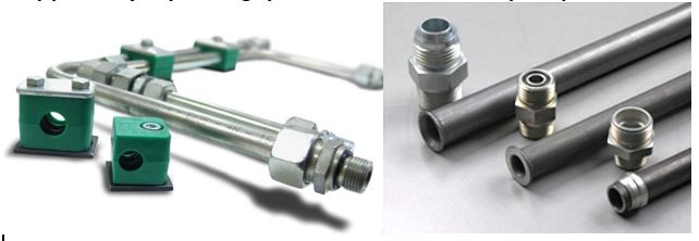 Rury hydrauliczne gięte według wzoru flarowane wstępnie zaciskane pierścienie zaciskowe nakrętki Metryczne UNF JIC ORFS BSP DKR