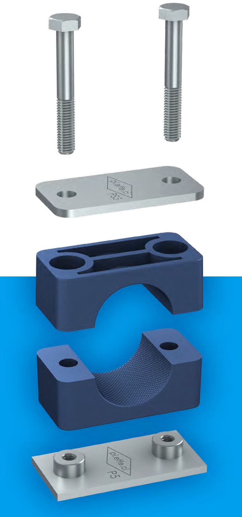 Uchwyty do rur i przewodów hydraulicznych, pneumatycznych, wodkan, wodociągowych